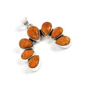 Pingente Turquesa Oyster Laranja
