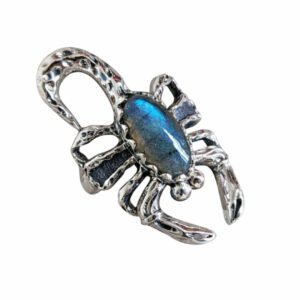 Anel Escorpião com Labradorita