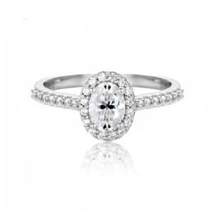 Anel Moissanite Oval