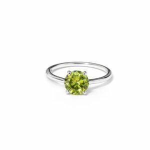 Anel Moissanite Verde