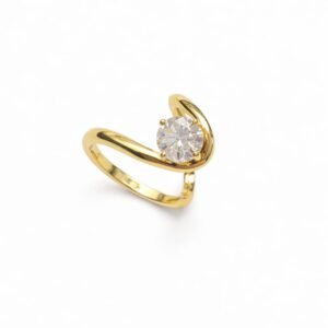 Anel Orgânico Moissanite