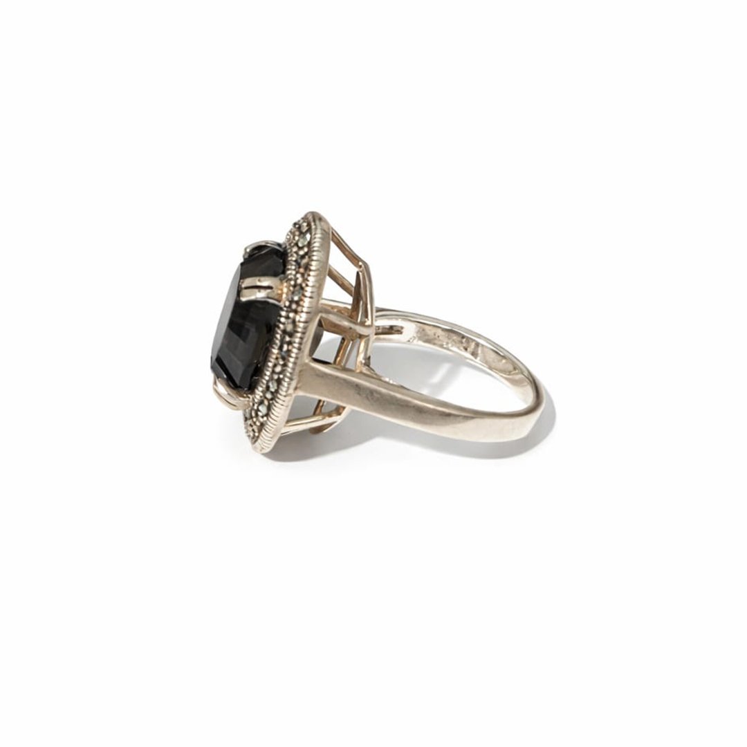 Anel Oval Quartzo Fumê - Imagem 2
