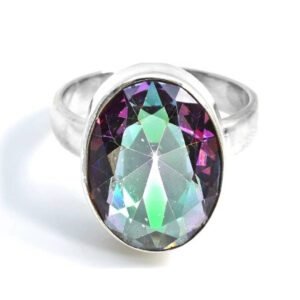 Anel Oval Topázio Místico