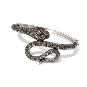 Bracelete Serpente Marcassita