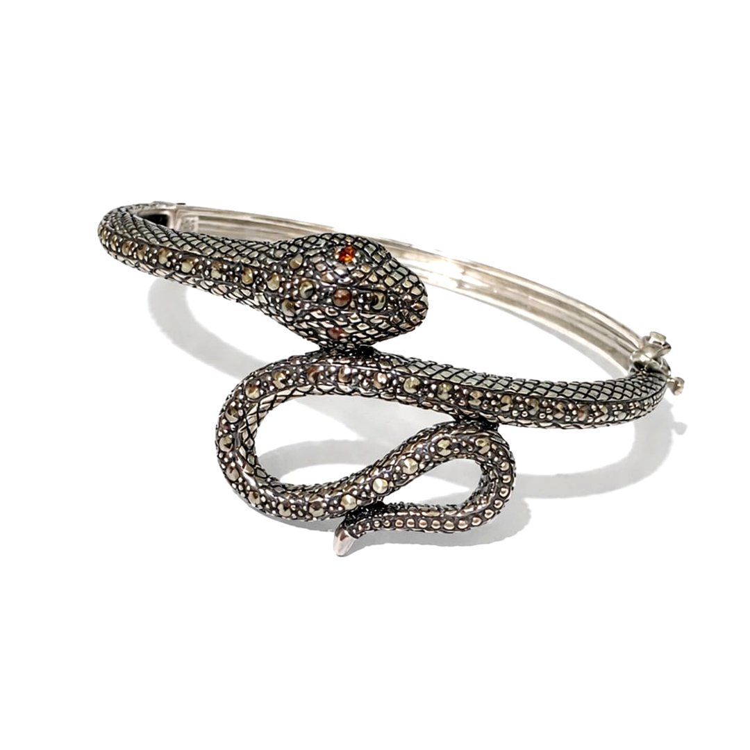 Bracelete Serpente Marcassita