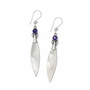 Brinco Madrepérola e Ametista