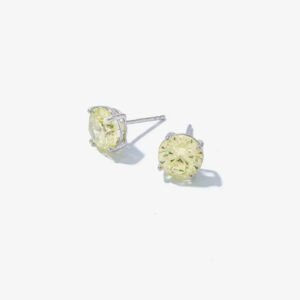 Brinco Ponto de Luz Yellow Fancy 6mm
