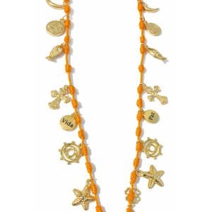 Colar Amuletos Laranja
