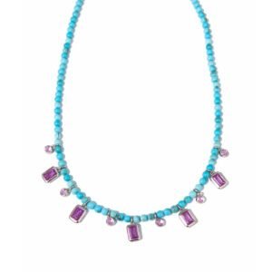 Colar Turquesa Pendentes