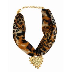 Lenço Onça com Coração