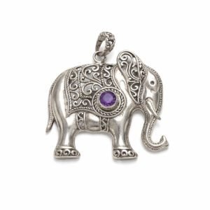 Pingente Elefante Indiano Ametista