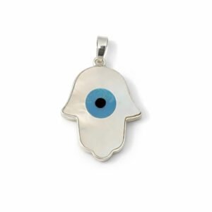 Pingente Mão de Hamsa com Olho Grego