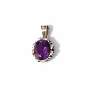Pingente Oval Ametista