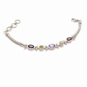 Pulseira Pedras Naturais Articulada