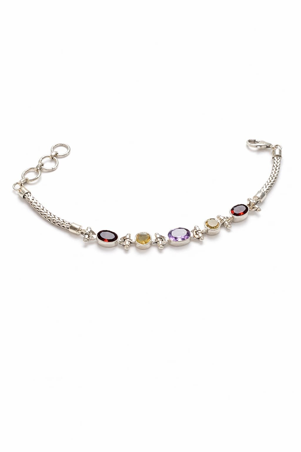 Pulseira Pedras Naturais Articulada