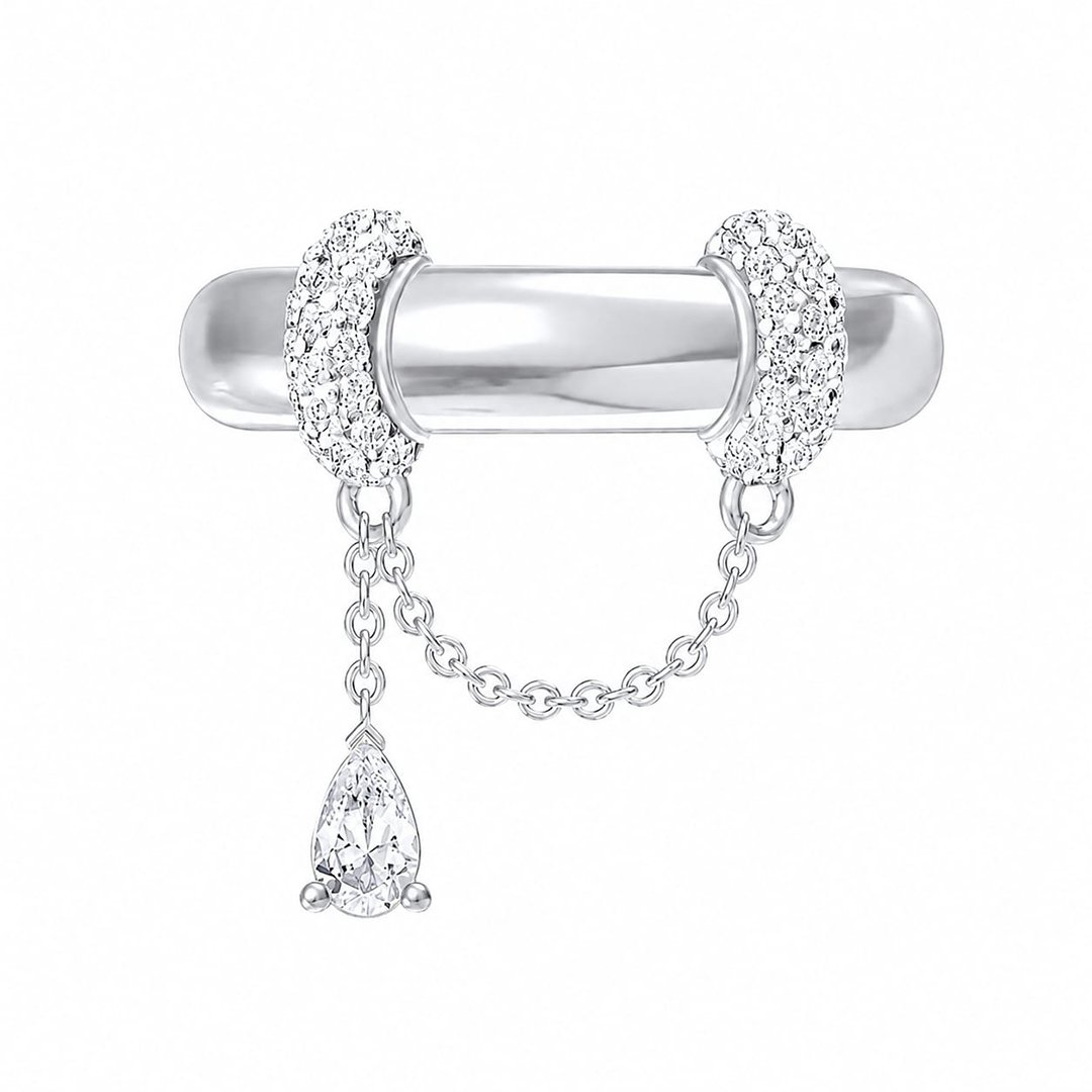 Anel Moissanite Corrente