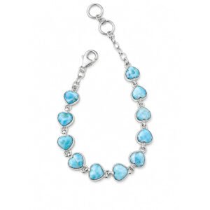 Pulseira Larimar Coração